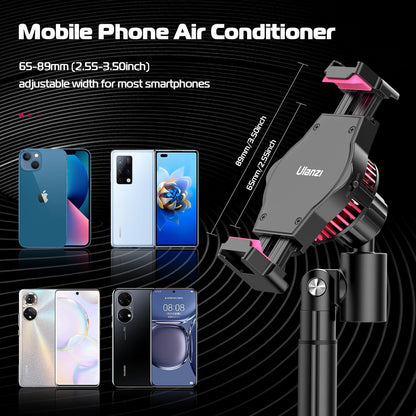 ULANZI Cell Phone Stand Mount for Desk, Vijim HP004 Adjustable Height & Angle Phone Holder, 360 Degree Rotating Desktop Phone Stand Compatible with iPhone, Samsung and All Phones