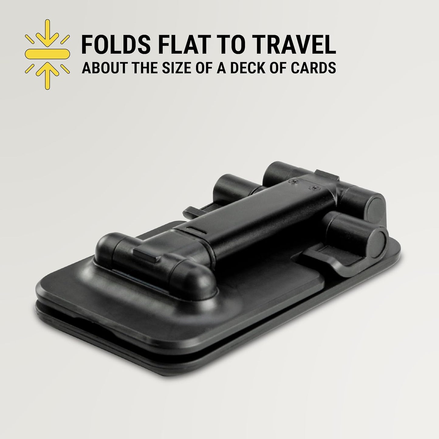 Scosche SUFMPS-SP Universal Cell Phone Stand and Holder with Non-Slip Cradle, Foldable, Adjustable Non-Magnetic Mount for Home Office Desk or Travel Compatible with iPhone, Tablet and All Devices