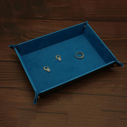 Valet Organizer - Catchall Tray for Jewelry, Wallets, Watches, Keys, Coins, Phones, Glasses - Perfect for Nightstand, Desk, Entryway