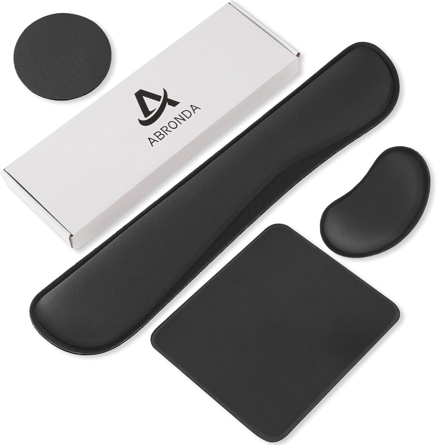 Office Ergonomic Memory Foam Computer Mouse and Keyboard Wrist Rest pad Support Carpal Tunnel, Wrist Rest for Keyboard and Mouse, Wrist Support Set