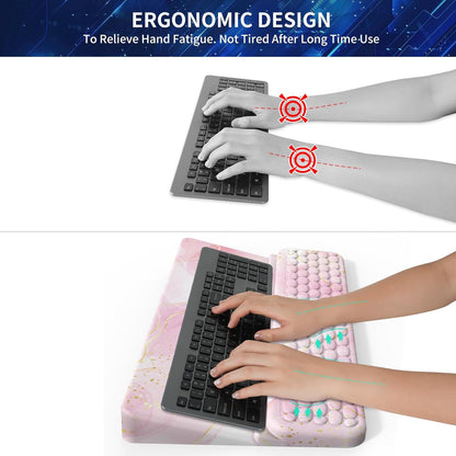 Keyboard Stand for Desktop, Keyboards Wrist Rest, Ergonomic Keyboards Holder for Easy Typing Working, Wrist pad for Keyboards with Comfortable Wrist Rest for Keyboard Pink
