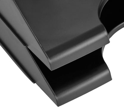 Amazon Basics Rectangular Stackable Office Letter Tray, Desk Organizer for Paper and Document Storage, Black, 12-Pack