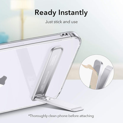 ESR Boost Phone Kickstand, Vertical and Horizontal Stand, Adjustable Angle, Compatible with iPhone Air 17 Pro Max, iPhone 17e/16/15/14/13/12, Samsung Galaxy S26/S25/S24/S23 Series, Google, Black