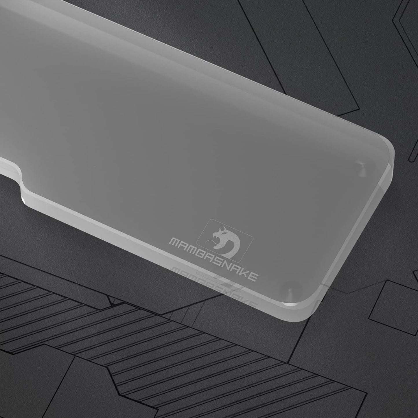 SELORSS Acrylic Keyboard Wrist Rest 98-Key Mechanical Keyboards Ergonomic Palm Rest for Computer Keyboard,Anti-Slip Base,Wrist Pad for Laptop,Office & Home-Easy Typing