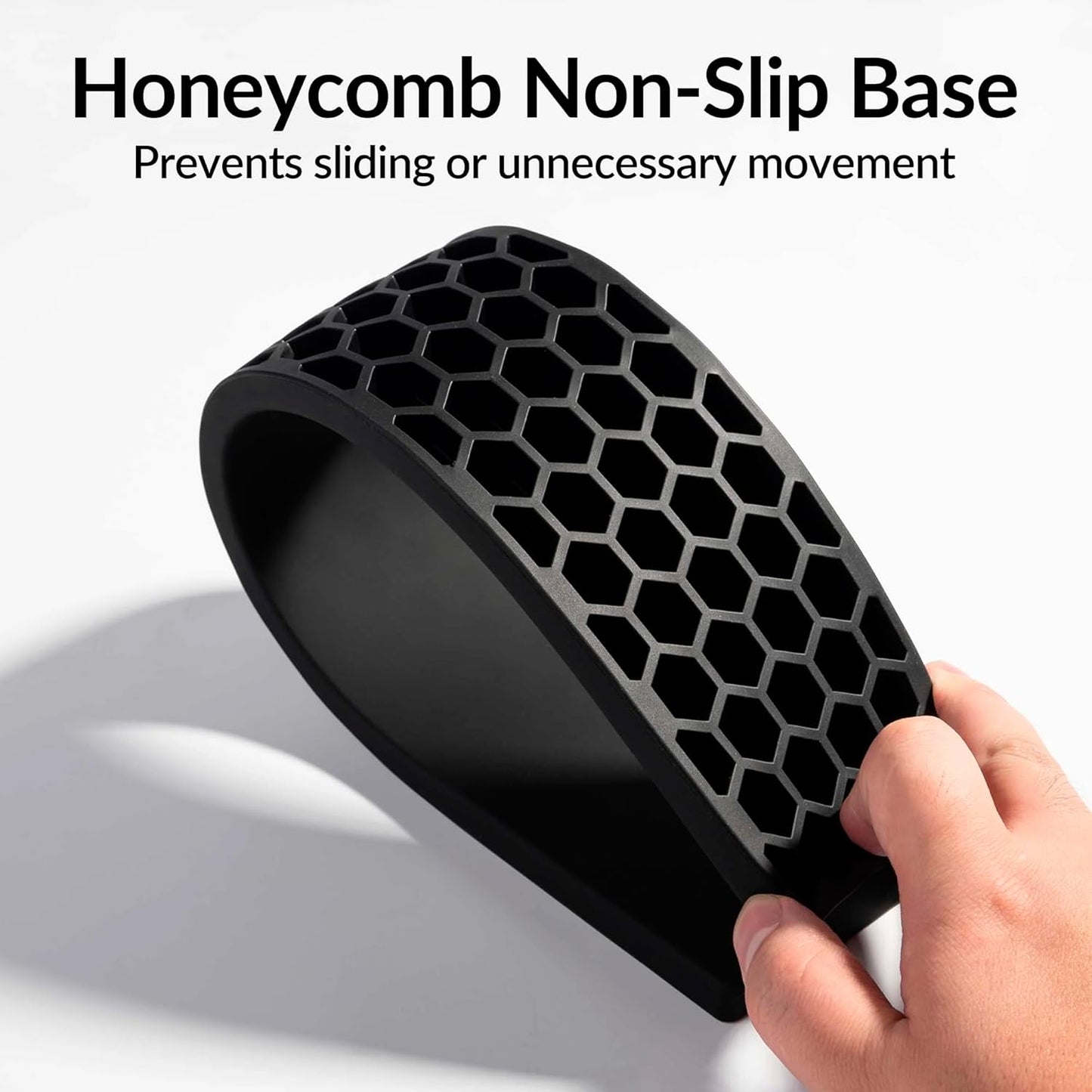 Ergonomic Silicone Wrist Rest for Keychron K4 Pro / K4 Max / Q5 / V5 / V5 Max,15.37" Honeycomb Non-Slip Palm Rest, 96% Full-Sized Mechanical Keyboards Support with Typing Pain Relief