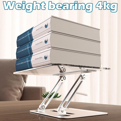 Acrylic Adjustable Book Stand, Reading Stand with Lift Design, High-Density Alloy Desktop Document Holder for Document Recipe, Cookbook, Music Book (Silver)