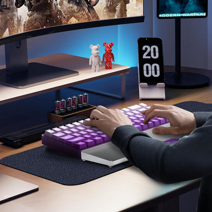 SELORSS Acrylic Keyboard Wrist Rest 98-Key Mechanical Keyboards Ergonomic Palm Rest for Computer Keyboard,Anti-Slip Base,Wrist Pad for Laptop,Office & Home-Easy Typing