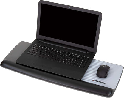 3M Gel Wrist Rest for Keyboard and Mouse with Tilt-Adjustable Platform, Precise Mouse Pad, 25.5 in x 10.6 in, Black (WR422LE)