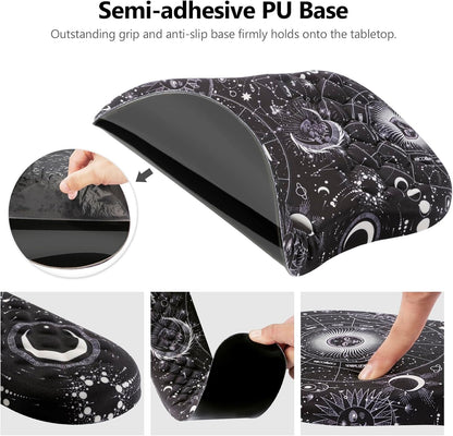 Mouse Pad Wrist Support, Laokiiy 2 in1 Keyboard Wrist Rest+ Ergonomic Mouse Pad, Non-Slip Wrist Rest for Computer Keyboard, Made Easy Typing & Relieve Wrist Pain（Banana Leaf Green）