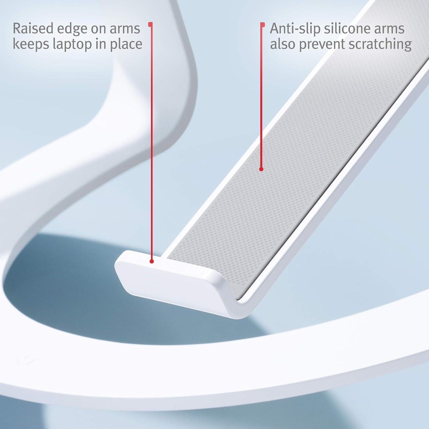 Twelve South Curve SE Ergonomic Aluminum Laptop and MacBook Stand with Anti-Slip Silicone to Prevent Scratching | Compatible with 11" to 17” laptops
