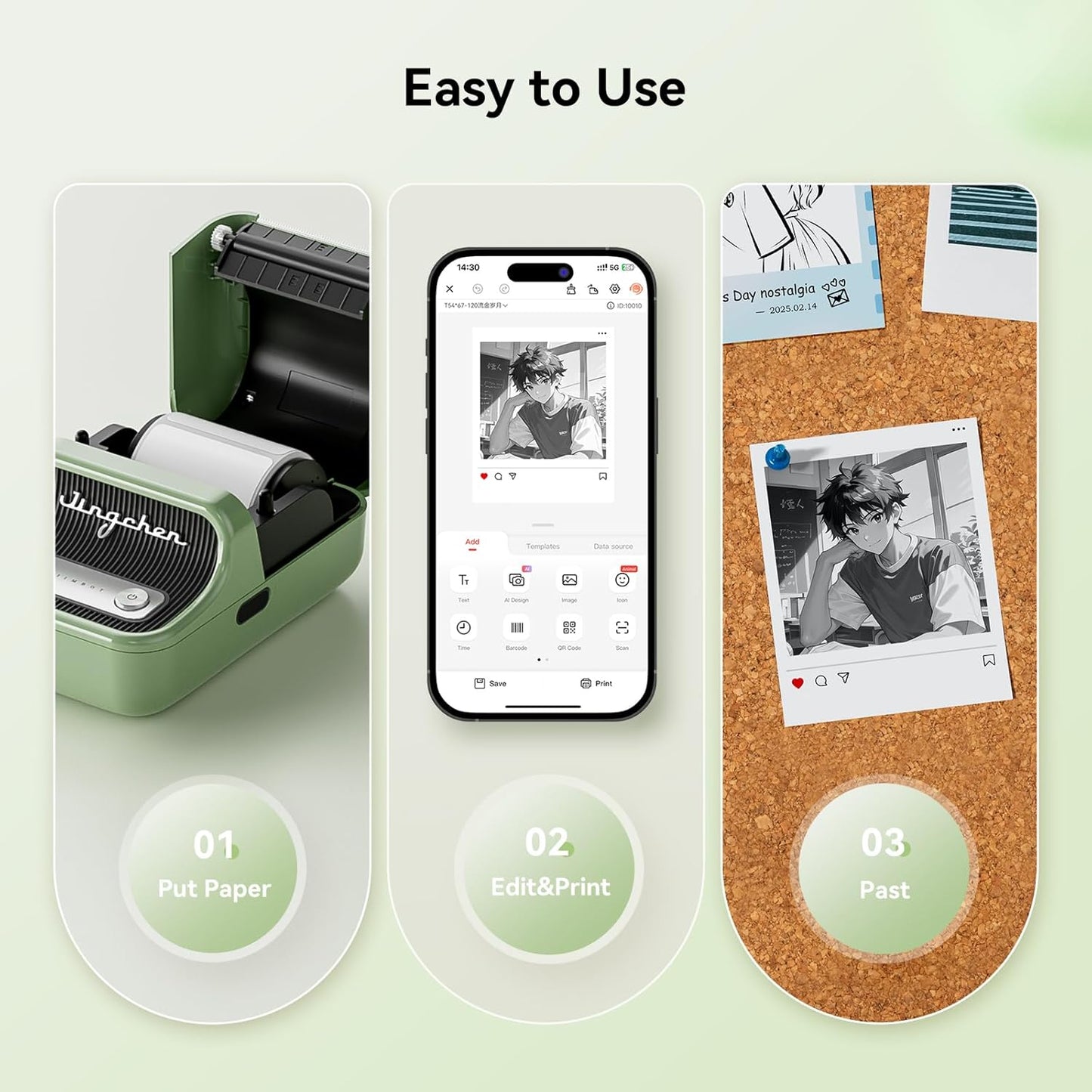 NIIMBOT B21 Pro Sticker Printer, 300DPI, Fun APP, Portable Inkless Label Printer, Bluetooth Sticker Maker for DIY Crafts, Notes, Scrapbook, Photo, Custom Labels & Gifts,Home Organization (White)