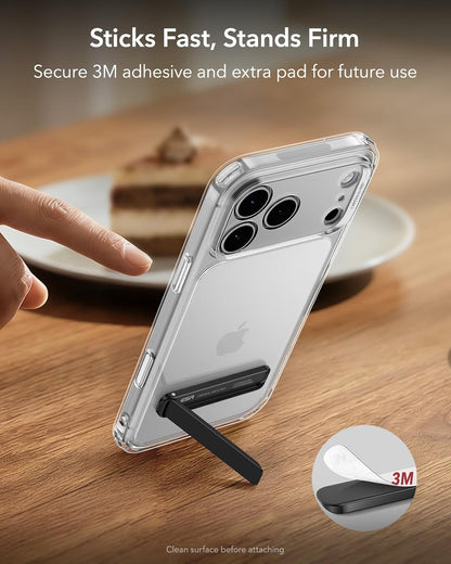 ESR Boost Phone Kickstand, Vertical and Horizontal Stand, Adjustable Angle, Compatible with iPhone Air 17 Pro Max, iPhone 17e/16/15/14/13/12, Samsung Galaxy S26/S25/S24/S23 Series, Google, Black