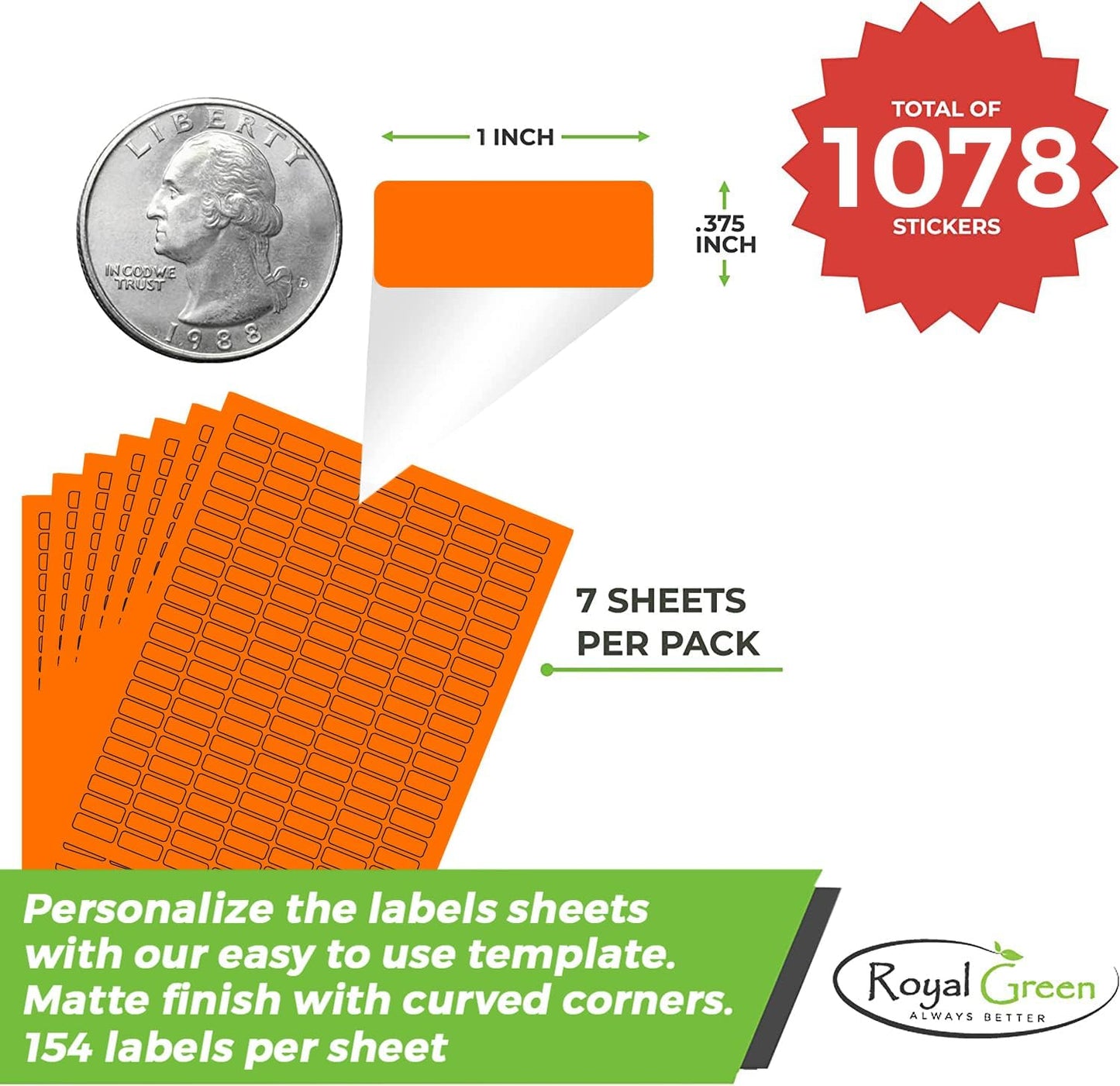 White Rectangular Labels + Bonus Color Labels - Value Pack - 1138 Pack