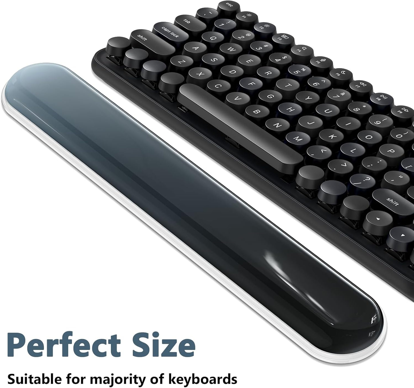 AKIT Ergonomic Mouse Pad with Wrist Rest& Keyboard Wrist Rest, Wrist Rest for Computer Keyboard, Pain Relief, Non-Slip Gel Base, Mousepad Wrist Support for Gaming, Office, Waterdrop Shaped Pink