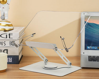 Book Stand for Reading Hands Free,Desk Book Stand Reading Rest Book Holder Adjustable Cookbook Documents Holder Textbooks Music Books，Acrylic