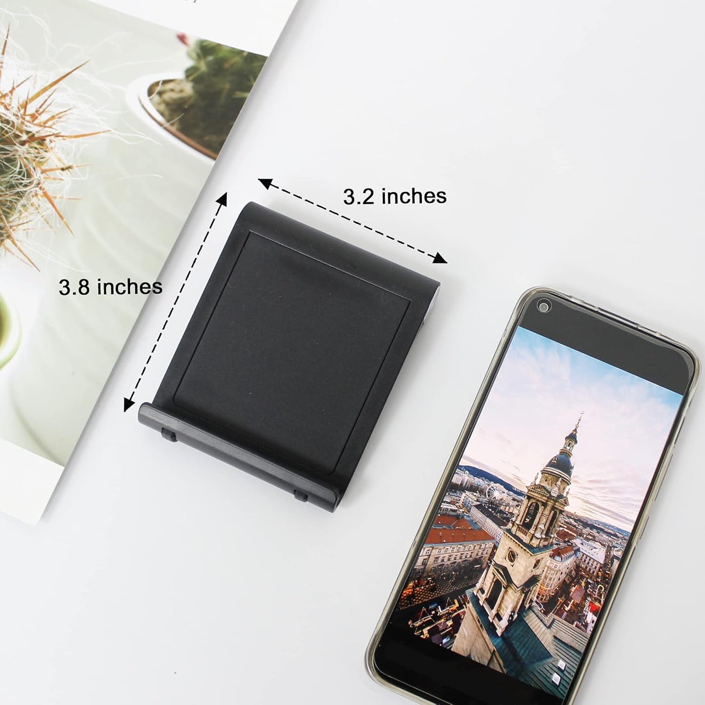 Mayten Foldable Desk Cell Phone Stand Adjustable iPhone iPad Holder Stand,Compatible for iPhone 14Pro 14Plus 13 12Pro Max 11 SE XS XR 8 7 6,Switch,iPad,Samsung,Kindle-White