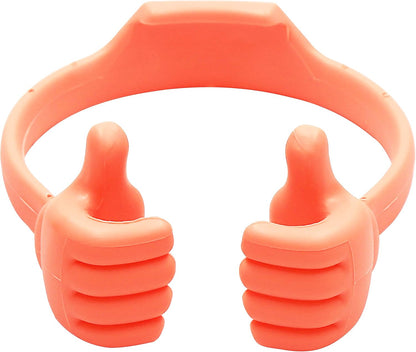 Honsky Thumbs-up Cell Phone Stand Holder,Tablet Stand Cradle for Desk Desktop Smartphone Cellphone Mobile Phone,Tablets - Universal, Adjustable Flexible,Blue