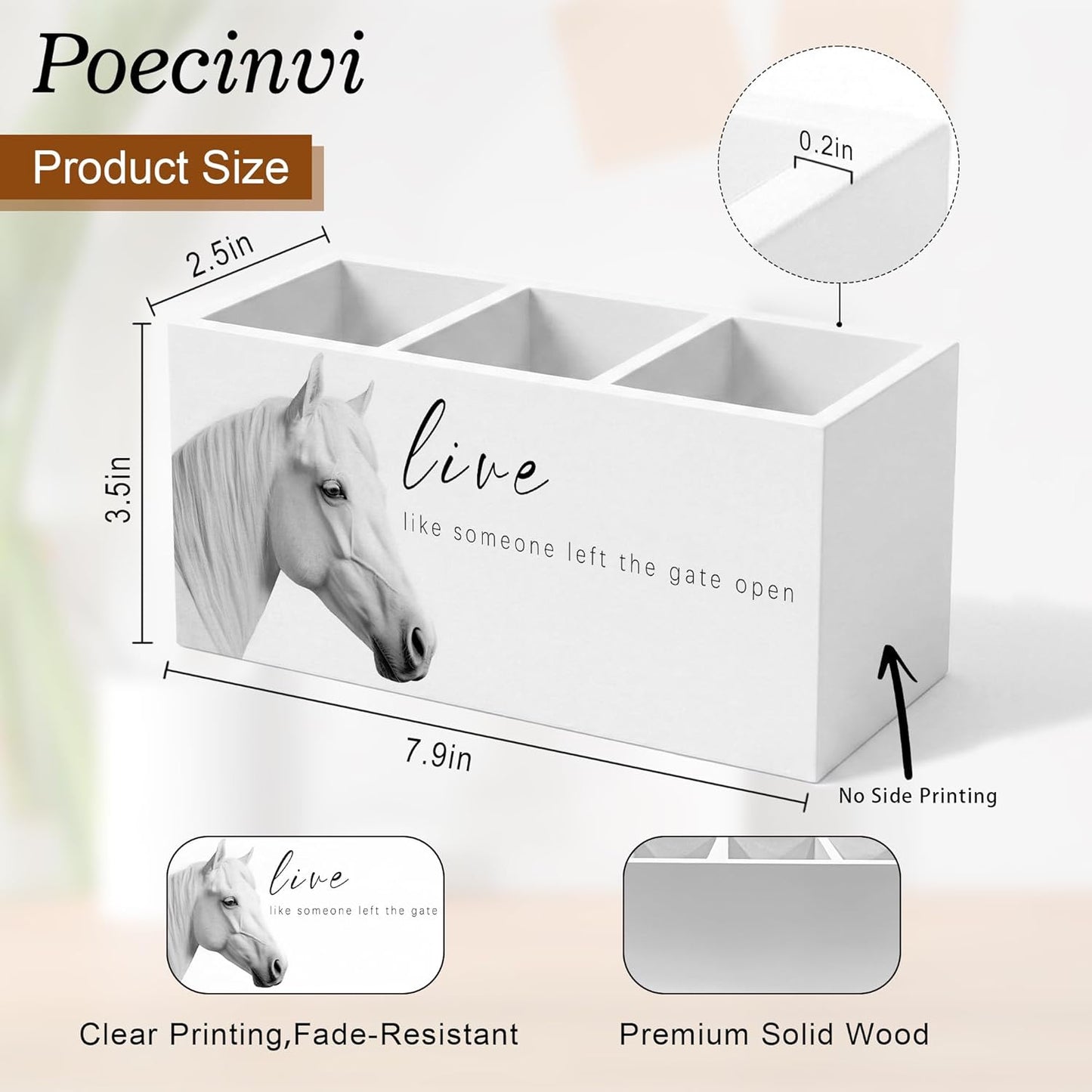 Blue Coquette Bow Pen Holder for Home Office Desk, Girly Office Decor, Preppy Blue Ribbon Bow Aesthetic Wooden Box Sign Pencil Holder for Desk Shelf Organizer