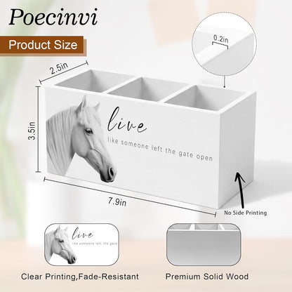 Blue Coquette Bow Pen Holder for Home Office Desk, Girly Office Decor, Preppy Blue Ribbon Bow Aesthetic Wooden Box Sign Pencil Holder for Desk Shelf Organizer