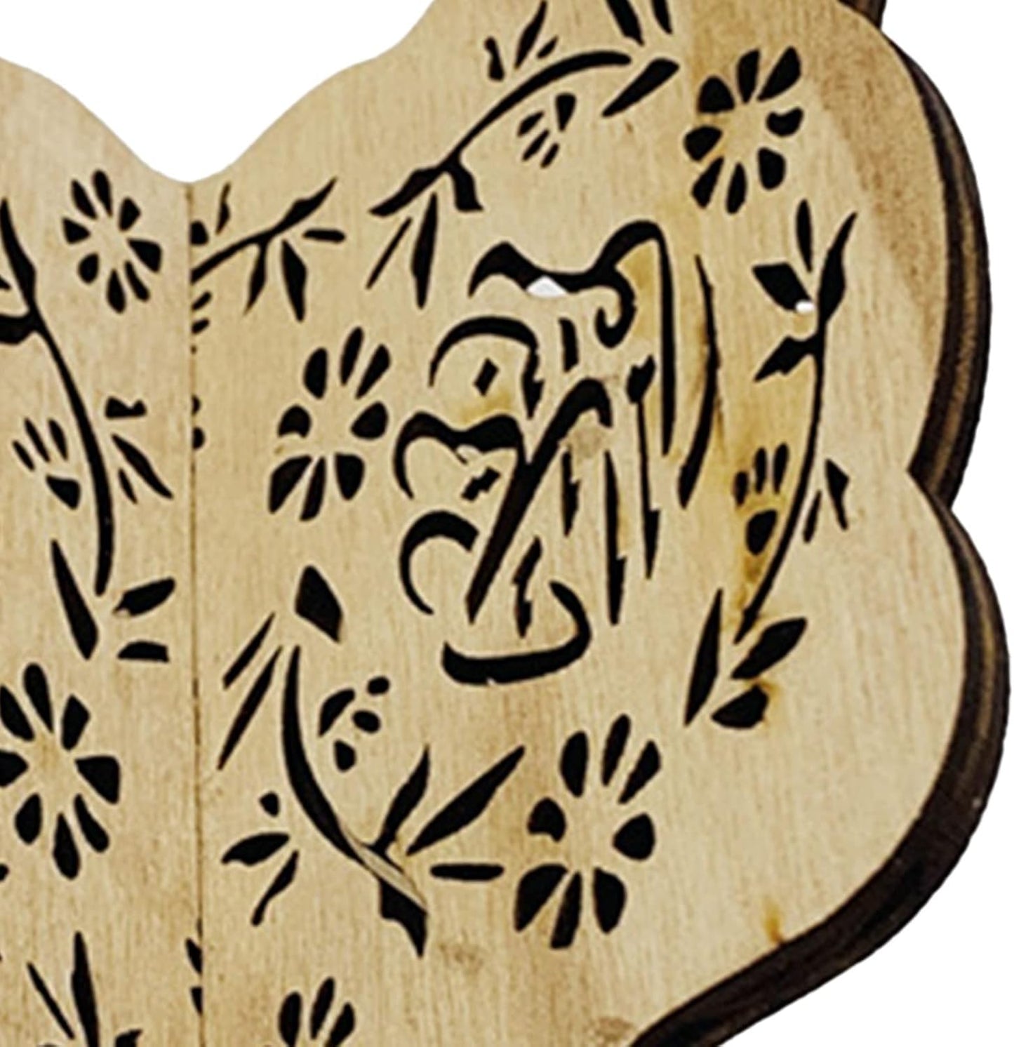 Folding Wooden Book Stand,Exquisite Engraving Muslim Book Holder,Islam Eid Quran Bible Carved Book Stand for Home Office,Religious Gift(1#)