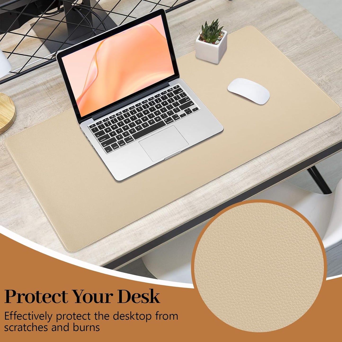 Green Desk Pad and Keyboard Wrist Rest, 3in1 Mousepad + Keyboard Wrist Rest+Mouse Wrist Rest for Home Office Table Computer Cover. (31.5×15.7,Green)