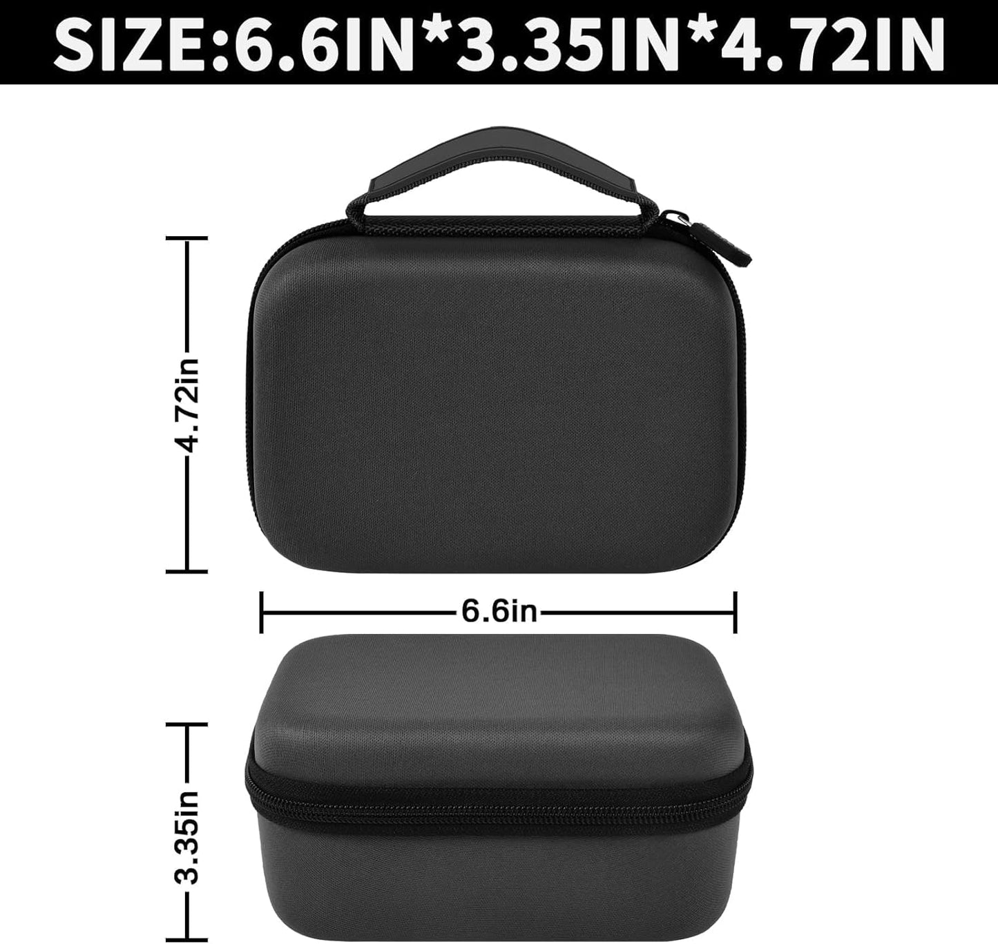 Boobowl Case Compatible with Phomemo M110 Label Maker - Portable Mini Bluetooth Thermal Label Maker Carrying Storage Bag for Printer Labels, USB Cable and Accessories (Box Only) - Orange