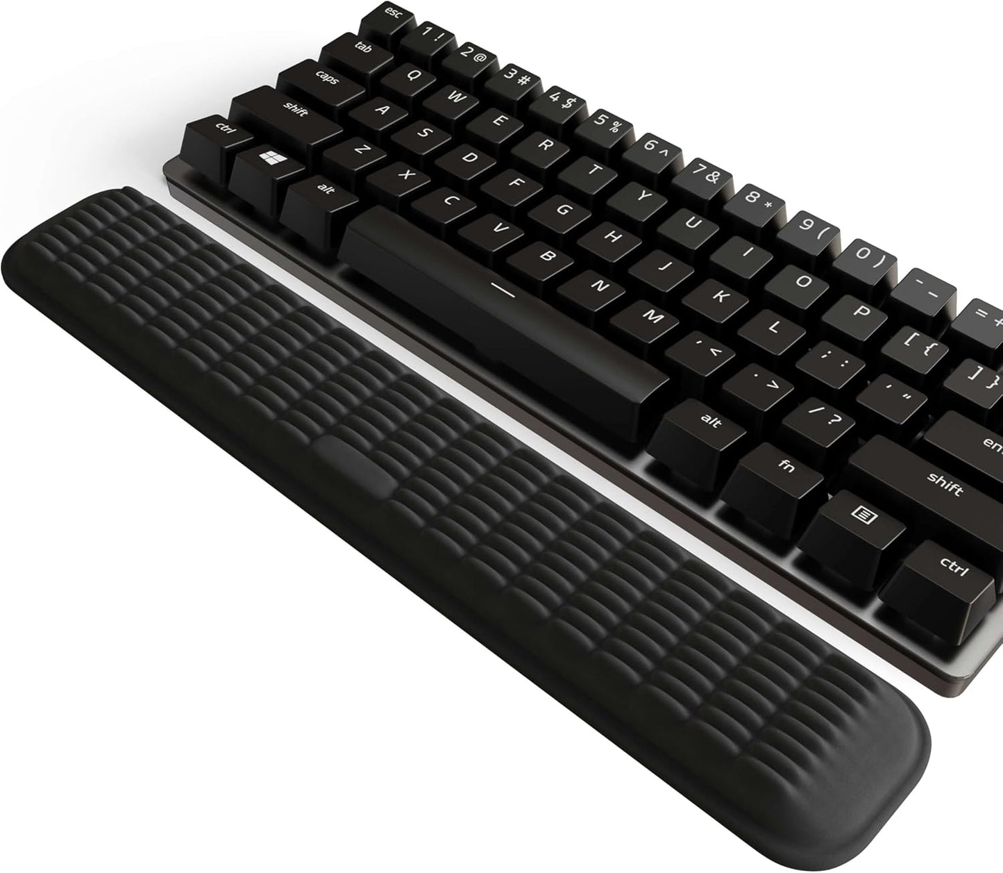 MEKASS Keyboard Wrist Rest, Soft Memory Foam Wrist Support for Keyboard, Keyboard Hand Rest Pad for Wrist Pain Relief, Keyboard Wrist Guard for Long Hours of Work, Gaming, Studying（Classic Black）