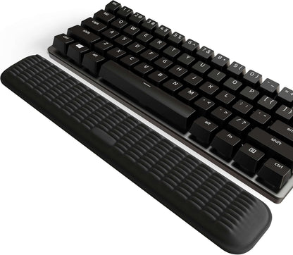 MEKASS Keyboard Wrist Rest, Soft Memory Foam Wrist Support for Keyboard, Keyboard Hand Rest Pad for Wrist Pain Relief, Keyboard Wrist Guard for Long Hours of Work, Gaming, Studying（Classic Black）