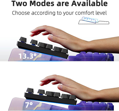 Ospelelf Keyboard Wrist Rest, Comfortable Ergonomic Keyboard Stand Riser Holder for Office Home