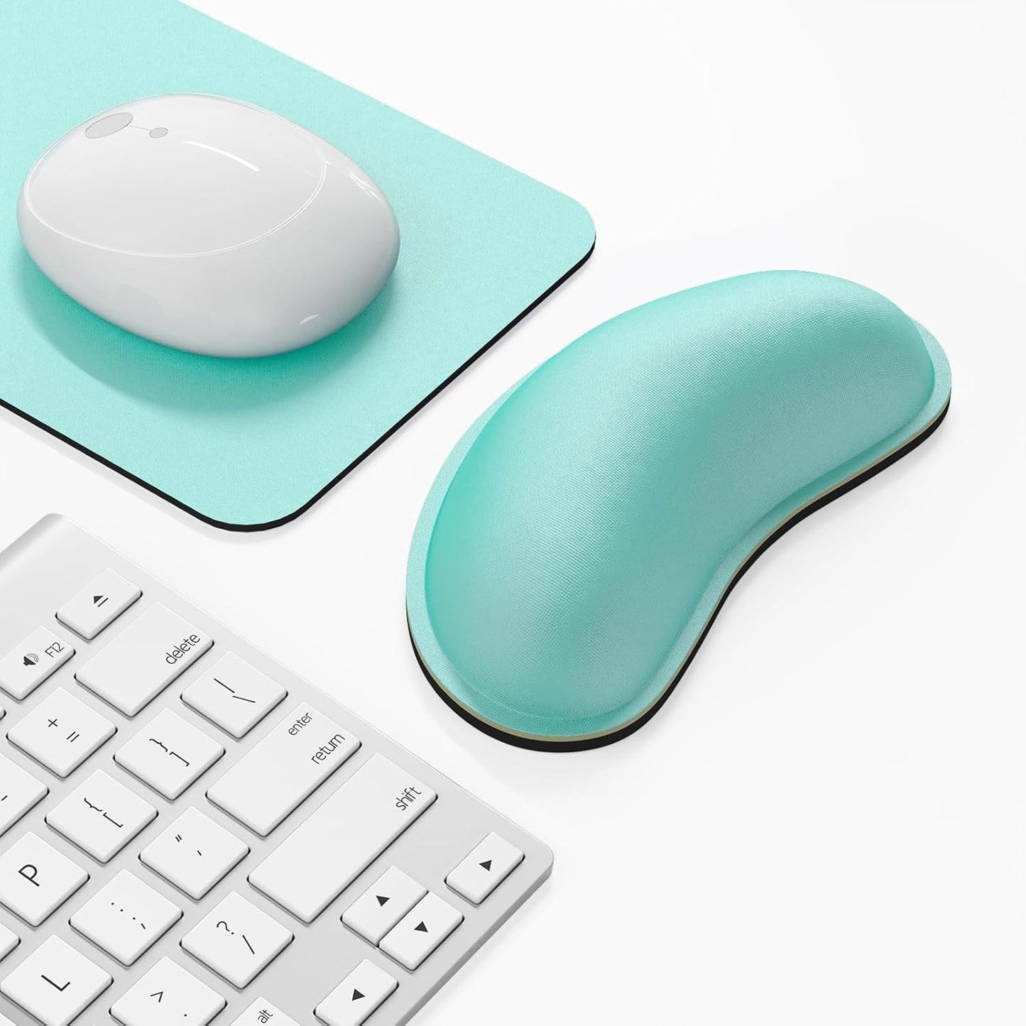 Dapesuom Enlarge Keyboard Wrist Rest, Cute Memory Foam Keyboard Wrist Cushion for Computer Desk Mats Support, Typing Pain Relief Ergonomic Mouse Pad Rests with Non-Slip Base for Gaming, Laptop, Purple