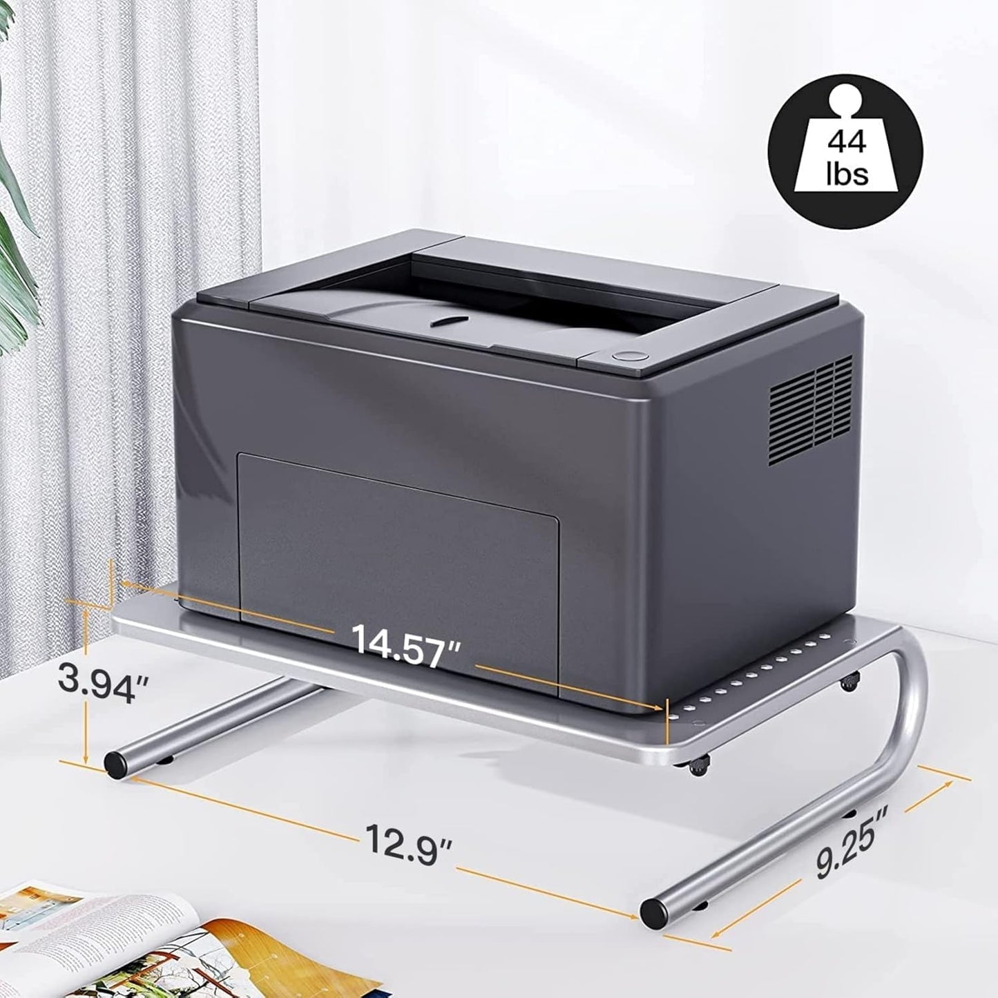 HUANUO Monitor Riser for Desk, Desk Organizer,Laptop Shelf w/Vented for Screen, Computer Stand for PC, Printer, for Home & Office
