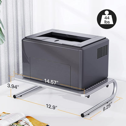 HUANUO Monitor Riser for Desk, Desk Organizer,Laptop Shelf w/Vented for Screen, Computer Stand for PC, Printer, for Home & Office