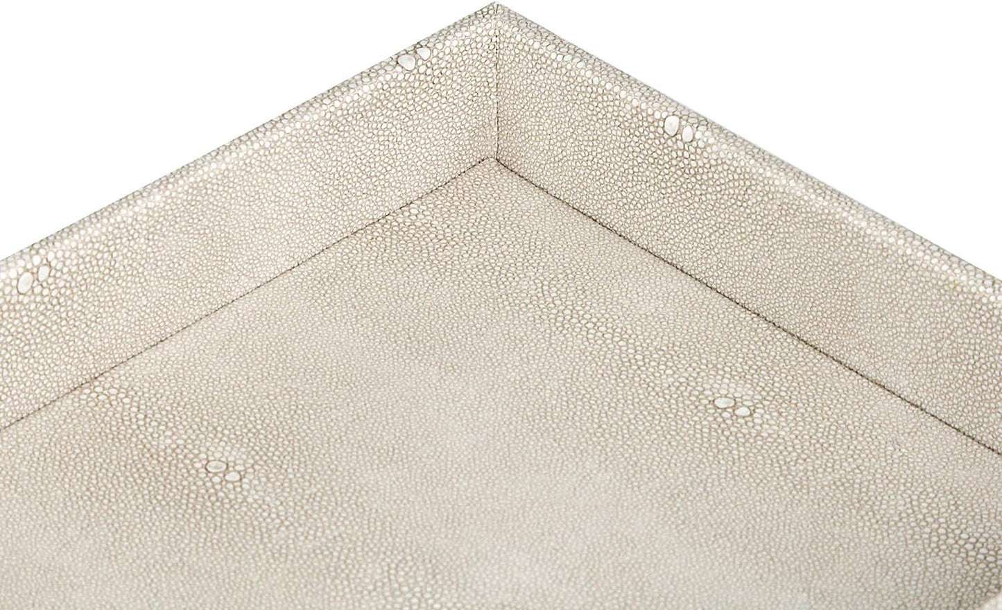 HofferRuffer Faux Leather Vanity Tray, Elegant Desktop Storage Organizer, Decorative Catchall for Perfume, Bathroom Valet, Nightstand or Dresser, Black, 10.2 x 8.4 x 1.8 Inches