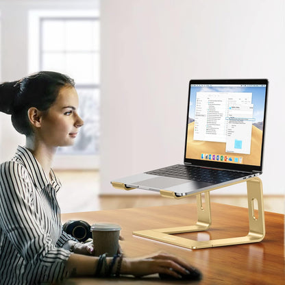 BESIGN LS03 Aluminum Laptop Stand, Ergonomic Detachable Computer Stand, Notebook Riser, Laptop Mount Compatible with Air, Pro, Dell, HP, Lenovo More 10-15.6" Laptops, Silver