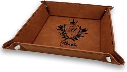 Personalized Organizer for Men, Jewelry Tray, Desk Organizers for Men Women, Men Women Jewelry Key Tray, Desk Storage Plate, Valet Tray Desktop Storage Organizer