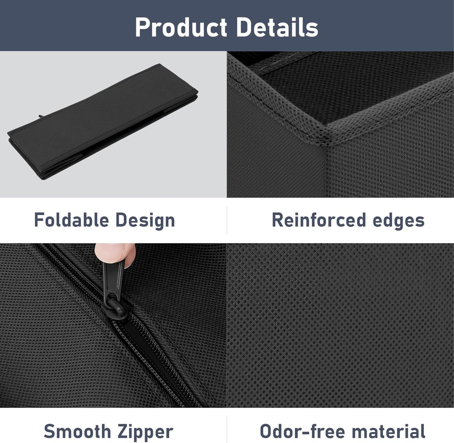 DIMJ Drawer Organizer Clothes - 20 Pack Closet Drawer Organizer Bins for Baby Clothes Storage, Fabric Dresser Organizer for Nursery Bedroom, Foldable Small Drawer Dividers for Underwear Socks