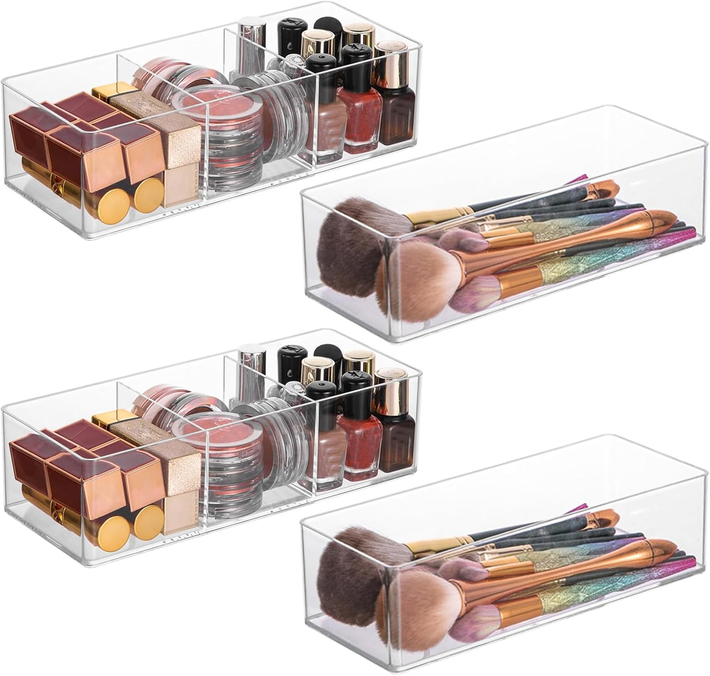 Acrylic Organizer 4-piece Makeup Organizer Countertop For Drawers Organizer Storage Bathroom Organizers And Storage Is A Good Choice For Desktop Finishing (4)