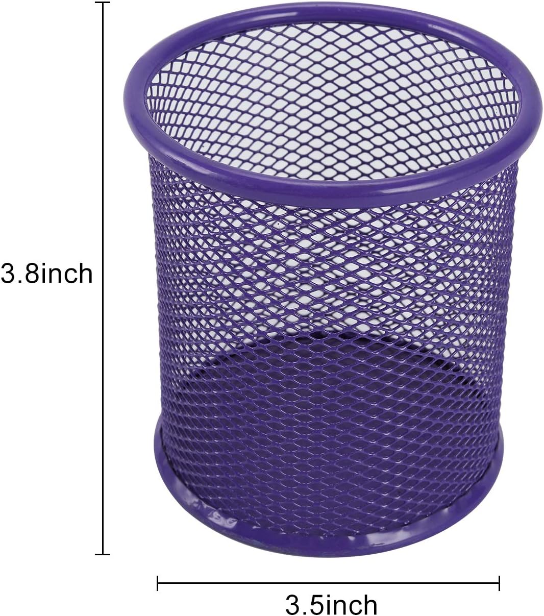 EasyPAG Pencil Holder for Desk, 2 Pack Metal Pen Organizer, Mesh Pencil Cup Organizer for Home, Office, Classroom, School, Black