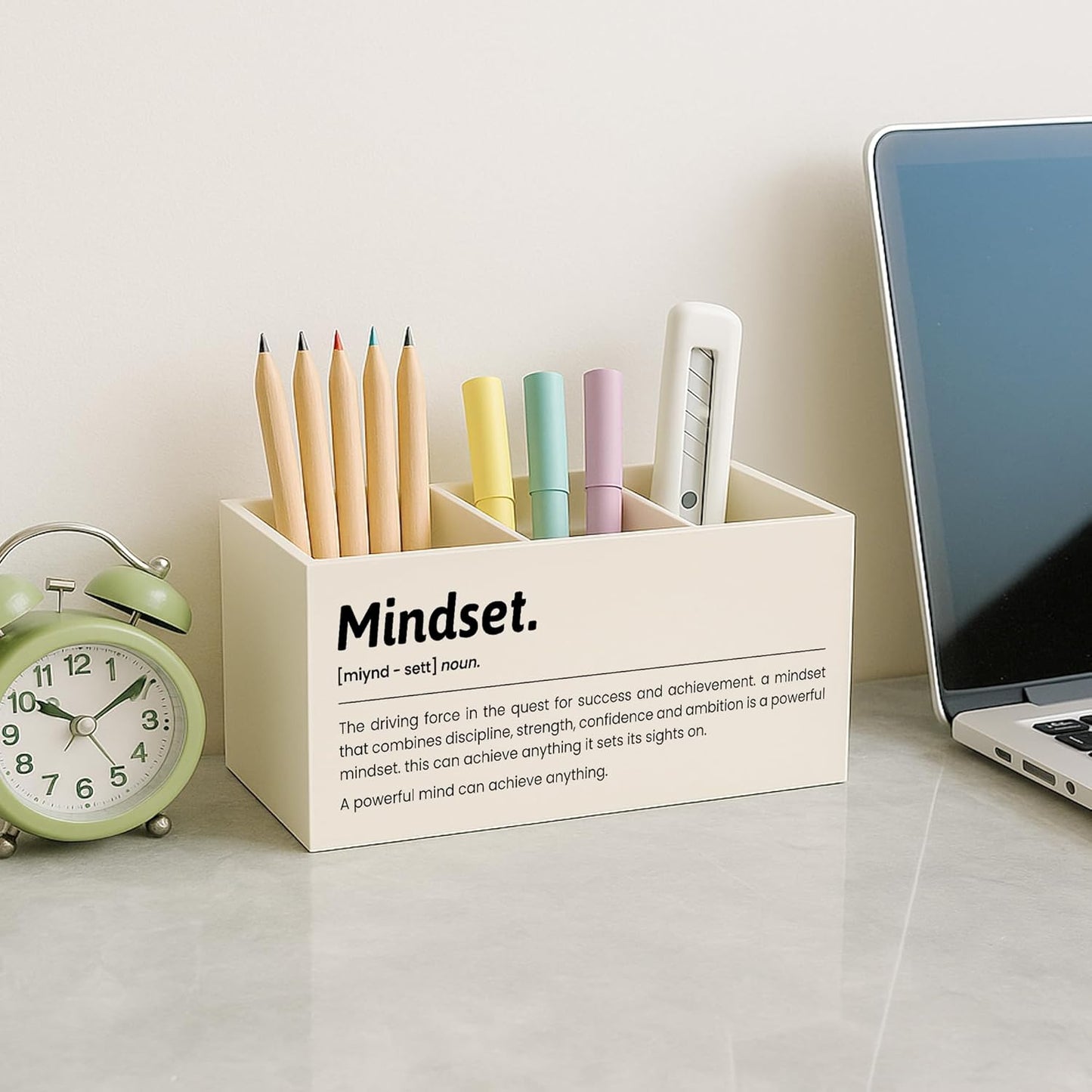 Boho Floral Mental Health Pen Holder for Desk, Special Education Classroom Must Haves, Inspirational Autism ADHD Awareness Pencil Holder for Classroom Therapy Office