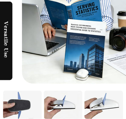 Paper Holder for Typing, Document Holder for Typing, Desktop Document Holder Stand — 3-Pack (Red, White, Blue) Office Desk Organizer, a Lightweight Accessory Designed for Workstation Document