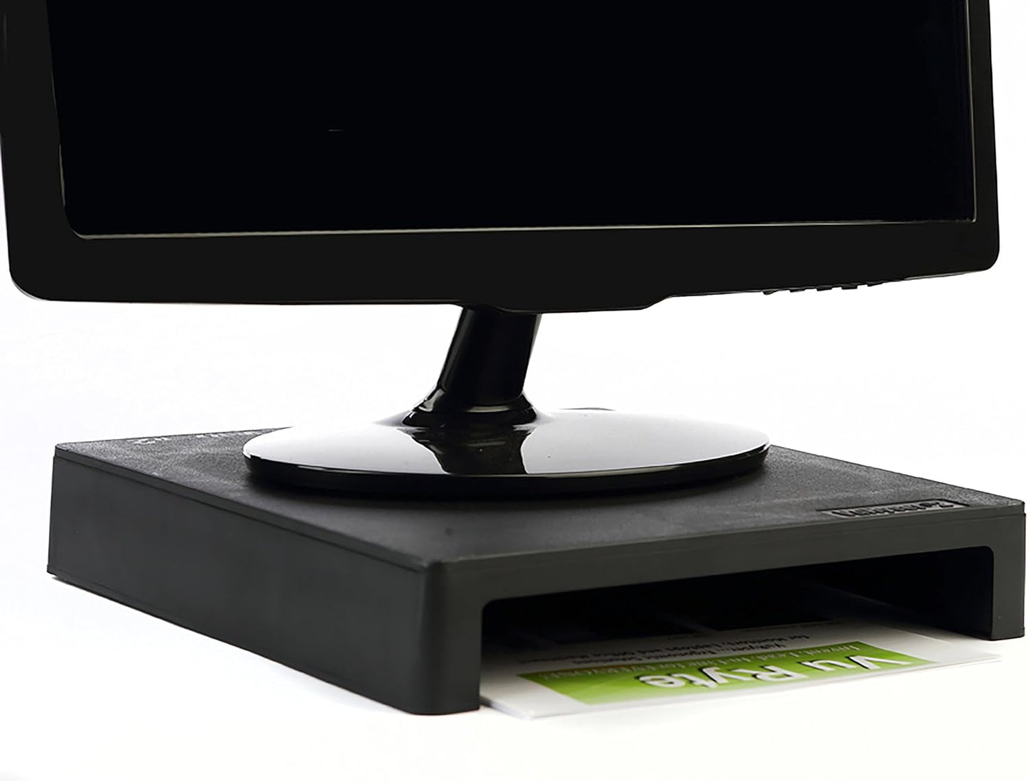 Vu Ryte Stackable 2 Inch Computer Monitor Riser Stand, VuRyser 2, Black, VUR 4855 (Single)
