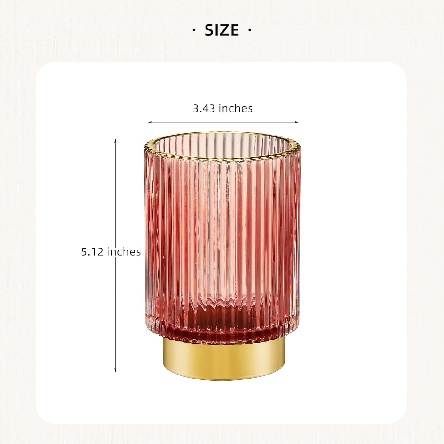 Makeup Brush Holder Organizer,Toothbrush Holders,Desk Pen Pencil Holder,Multifunctional Vintage Glass Brush Cup（L/Green/A3-6-US）