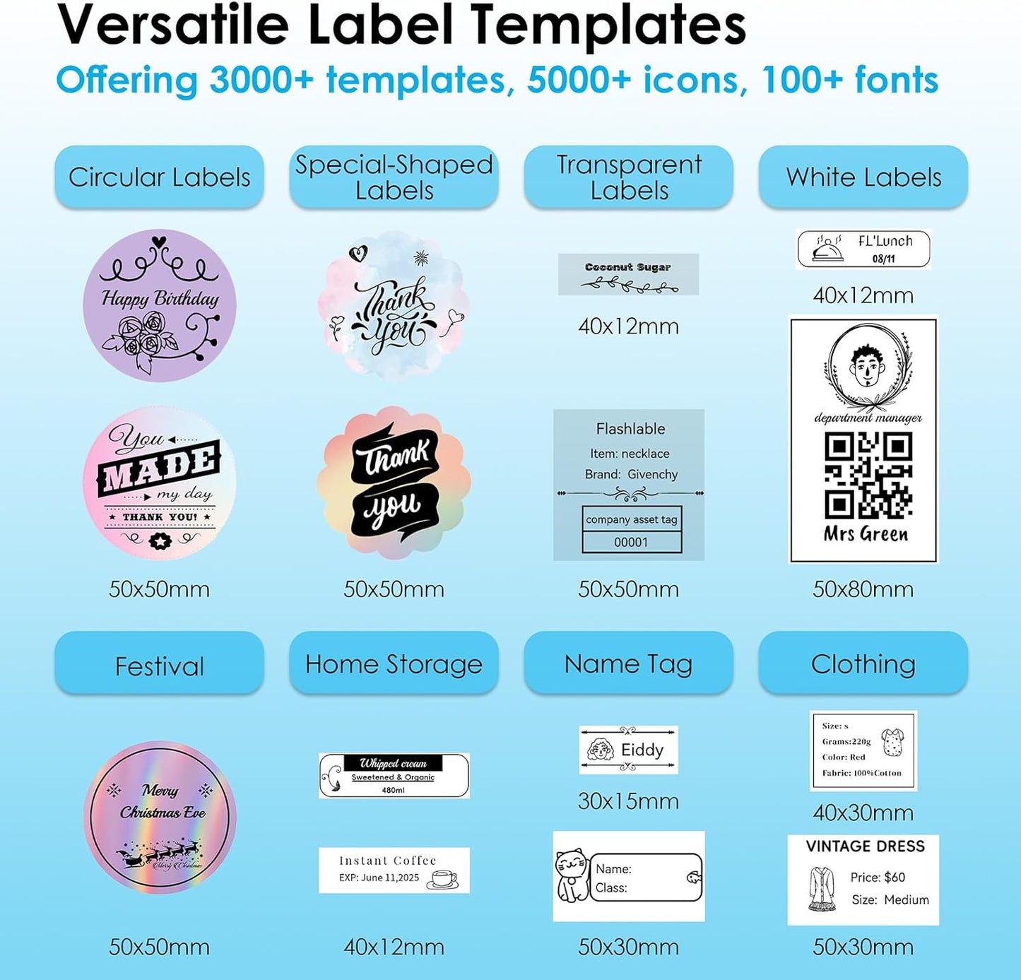 KNAON 2-inch Label Maker Machine with Tape, Portable Thermal Sticker Maker with 230 Labels, Wireless App & Bluetooth Connectivity for Home,Office,Business & School - Compact Label Machine, Pink
