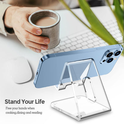 CreaDream Cell Phone Stand, Cradle, Holder, Aluminum Desktop Stand Compatible with Switch, All Smart Phone, iPhone 15 14 13 12 Pro Max Plus Mini Xr X Se 8 SE -Rose Gold