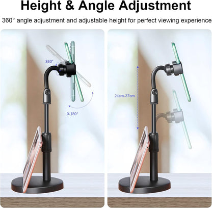 Adjustable Mobile Phone Stand, Tablet Stand, 360 Degree Rotation, Ergonomic Design, Pink