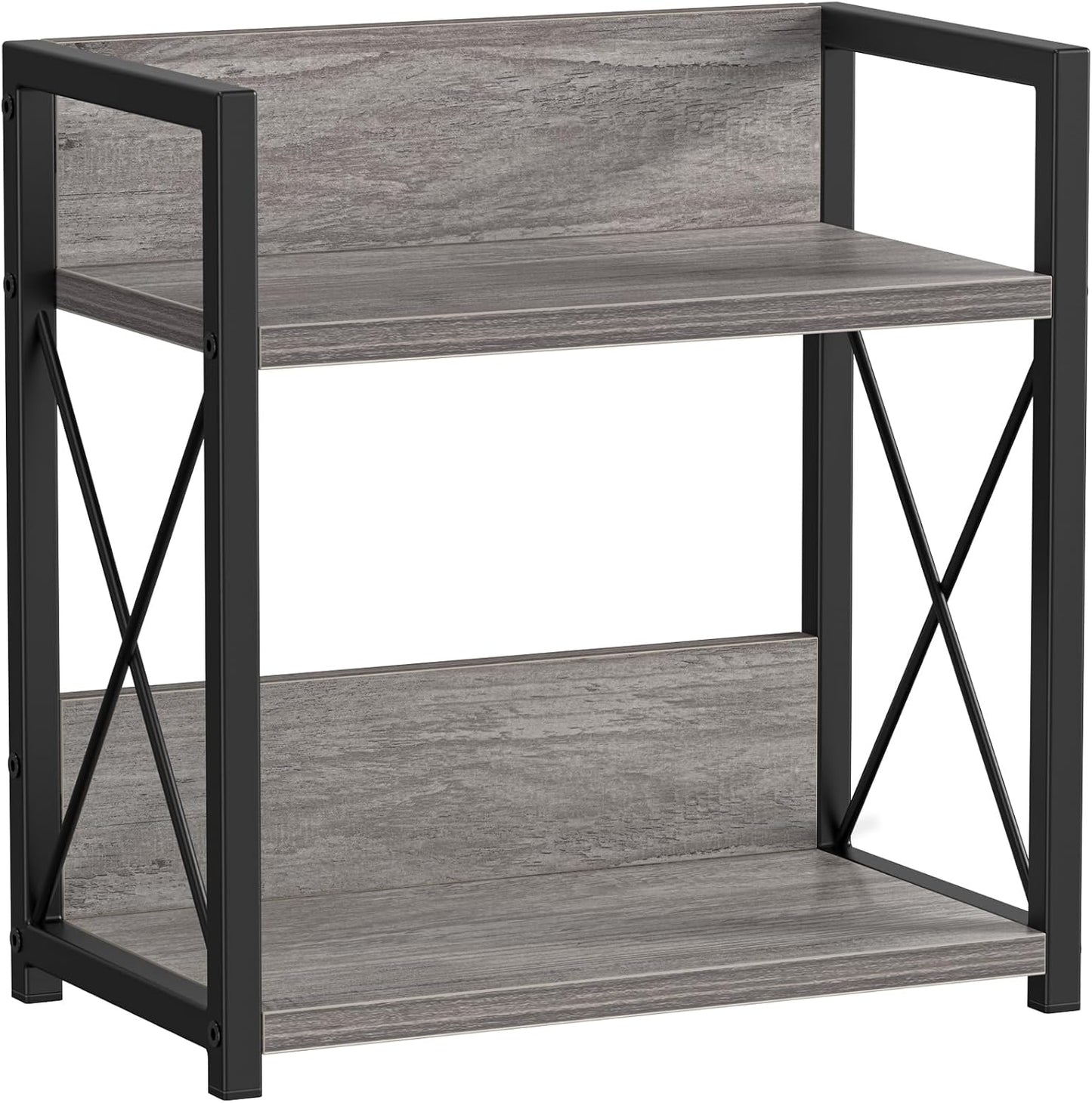 Giikin Countertop Shelf Organizer, 2 Tier Kitchen Spice Rack Organizer for Countertop, Wood Coffee Counter Shelf Organizer for Home (Bamboo, S)