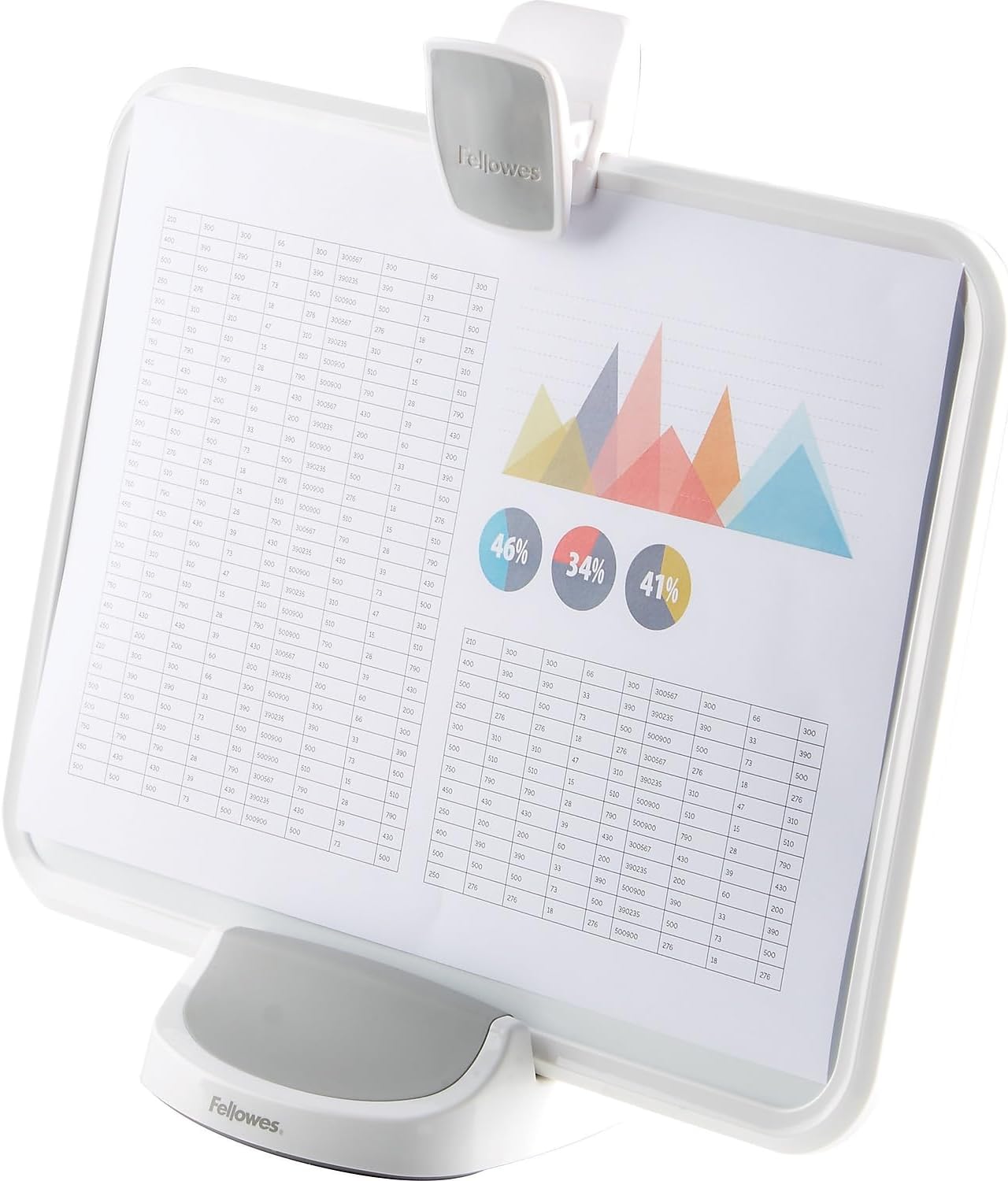 Fellowes I-Spire Series Document Lift/Holder, White/Gray (9311503)
