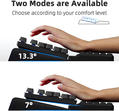 Ospelelf Keyboard Wrist Rest, Comfortable Ergonomic Keyboard Stand Riser Holder for Office Home