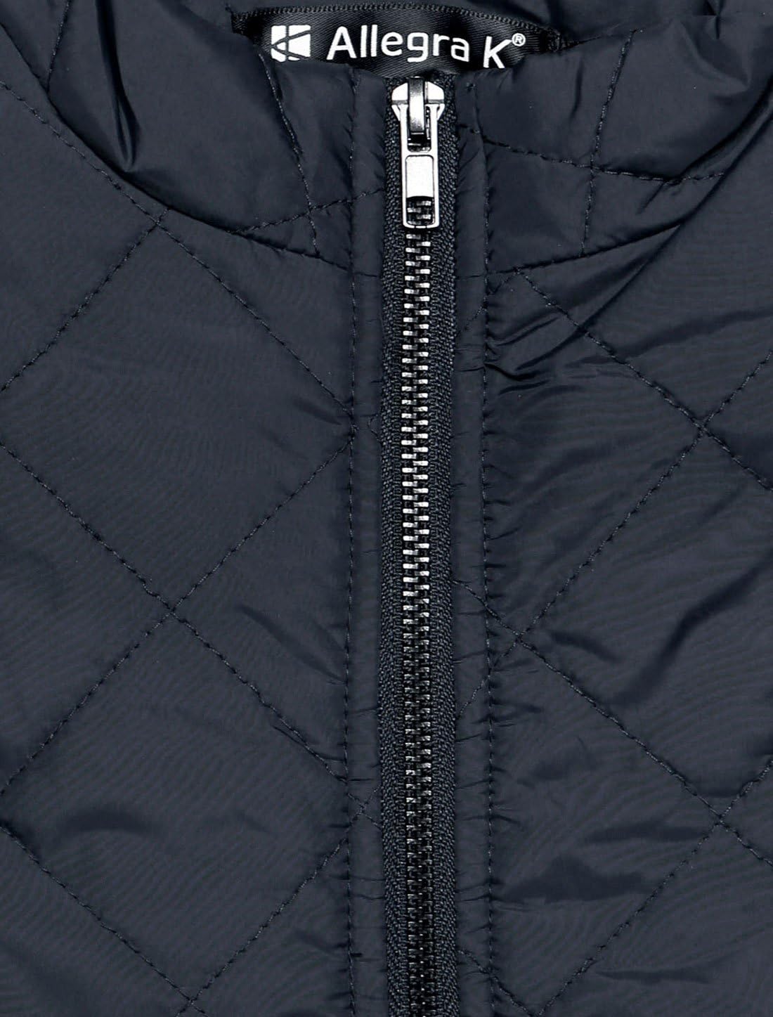 Allegra K Women's Puffer Vest Stand Collar Lightweight Gilet Quilted Zip Vest