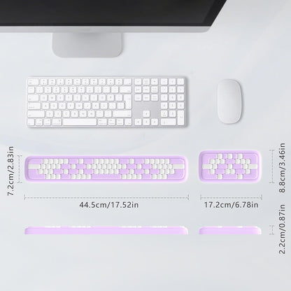 MEKASS Keyboard Wrist Rest, Ergonomic Wrist Pad, Soft Memory Foam Keyboard Hand Rest with Non-Slip Base, Easy Typing, Pain Relief, Comfort Support for Office Work Gaming Computer Accessories (Black)
